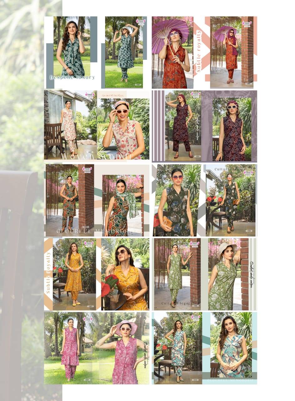 mystic 9 sana vol 1 printed cord sets wholesale india